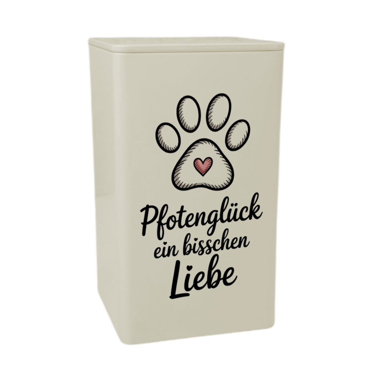 Pfotenglück Ein bisschen Liebe Pfotenabdruck Herz Dose 900ml