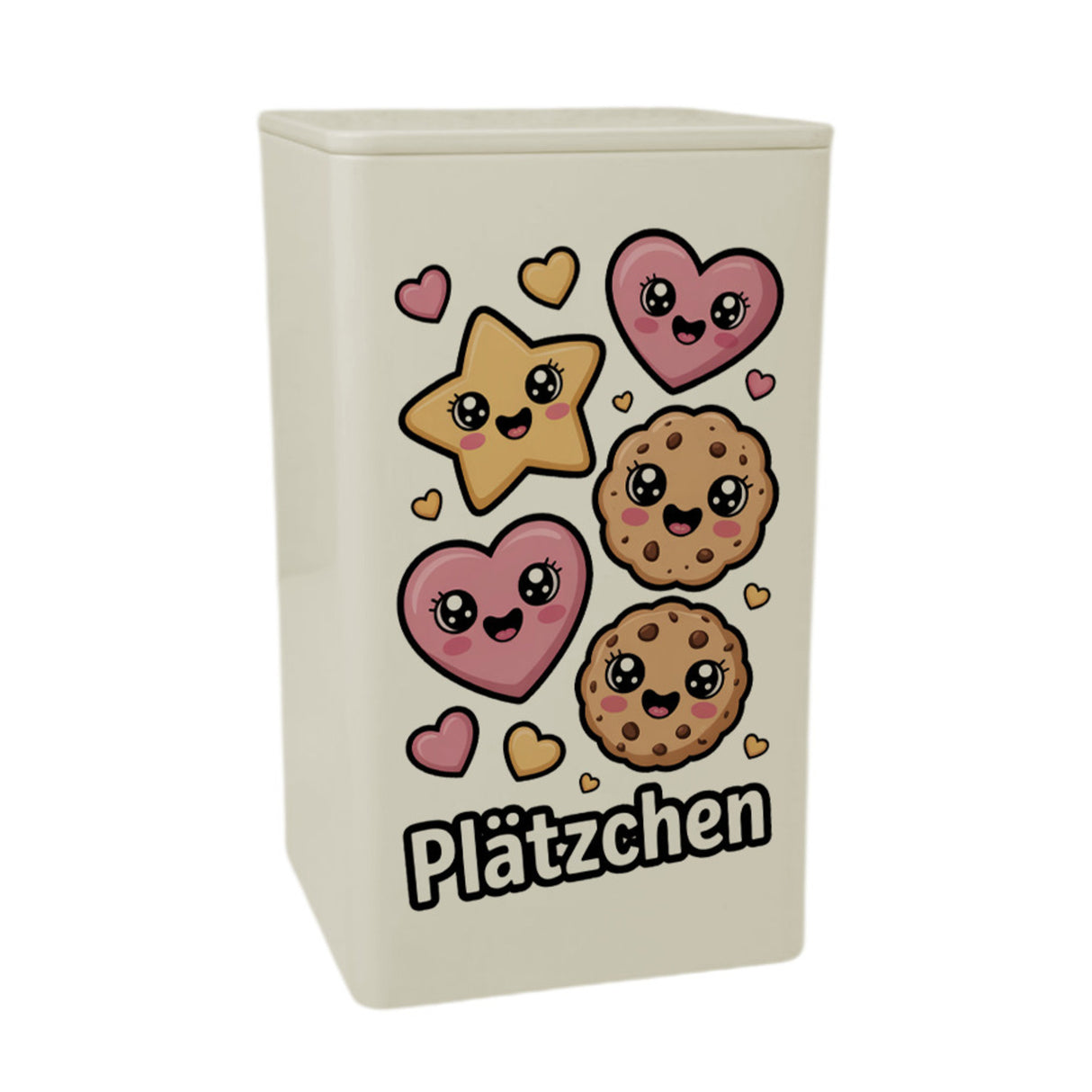Kawaii Cartoon Kekse Dose 900ml mit Plätzchen Spruch