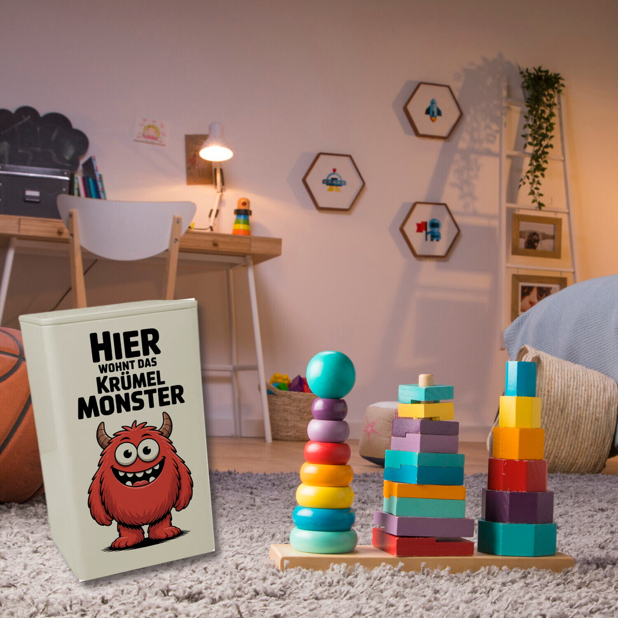 Rotes pelziges Monster - Hier wohnt das Krümelmonster Dose 900ml