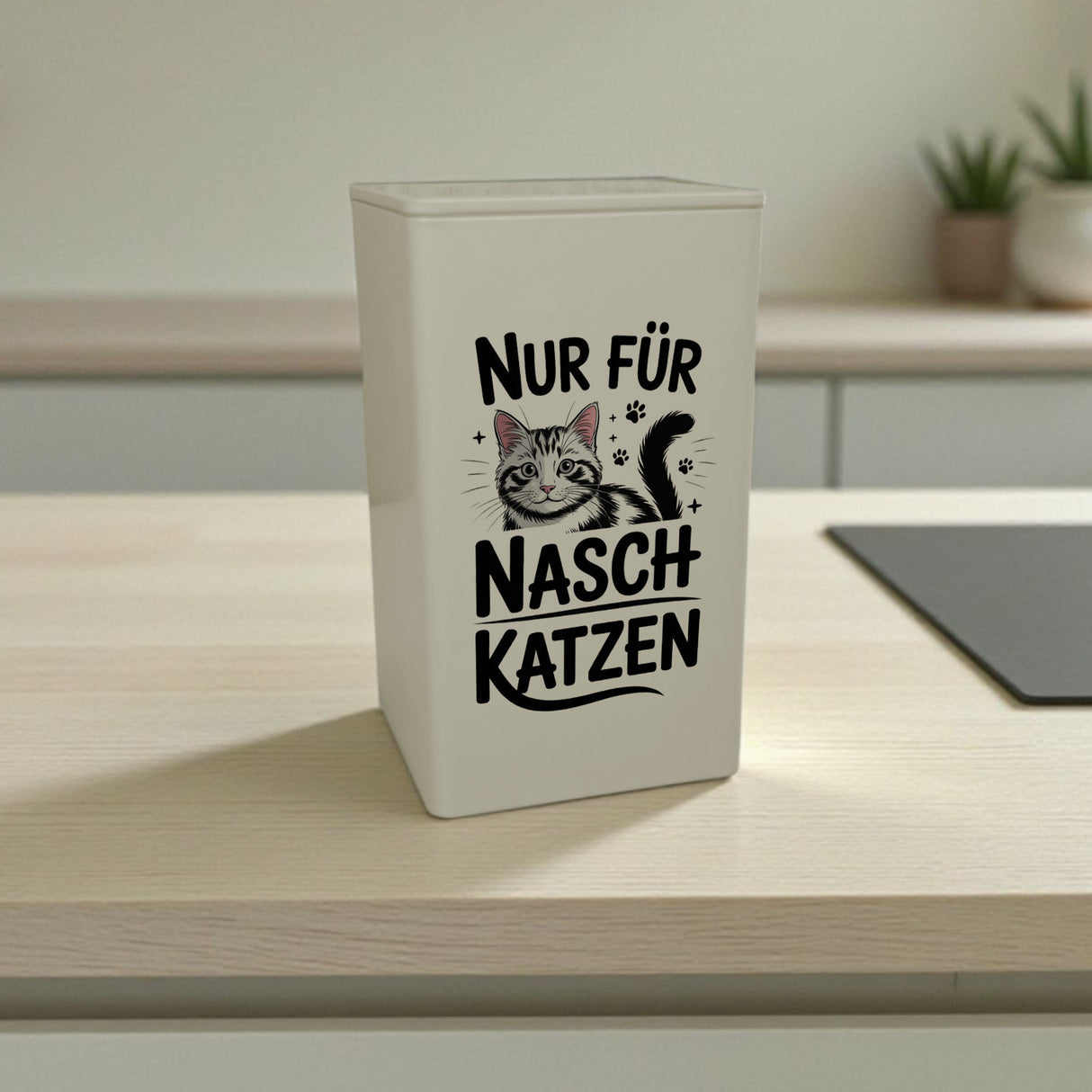 Getigerte Katze Dose 900ml nur für Naschkatzen Dose 900ml
