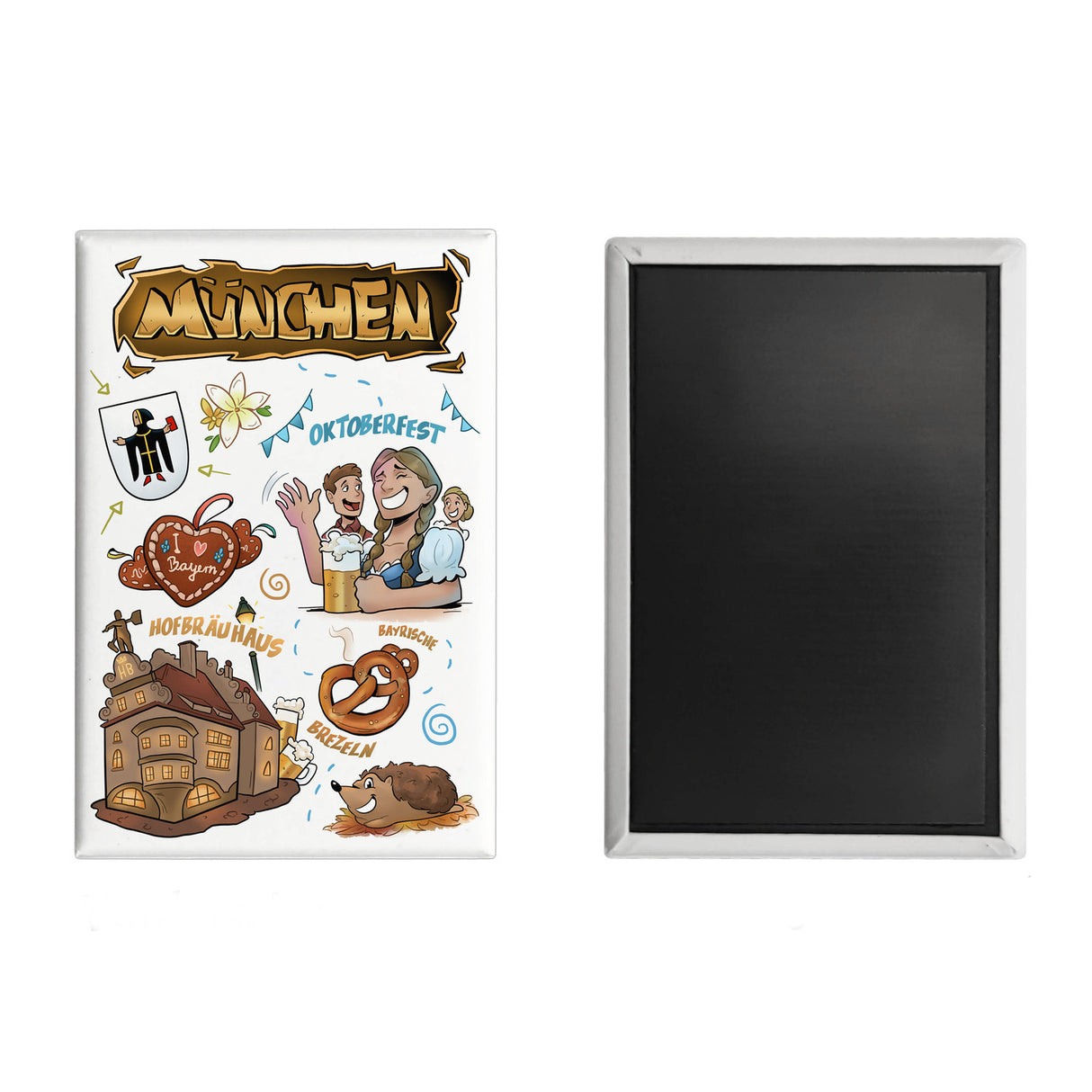 München Pop Art Comic Souvenir Souvenir Magnet - Feste