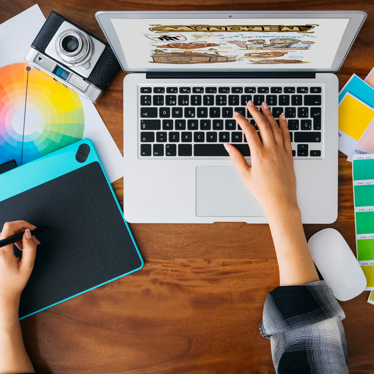 München Pop Art Comic Souvenir Souvenir Magnet - Feste