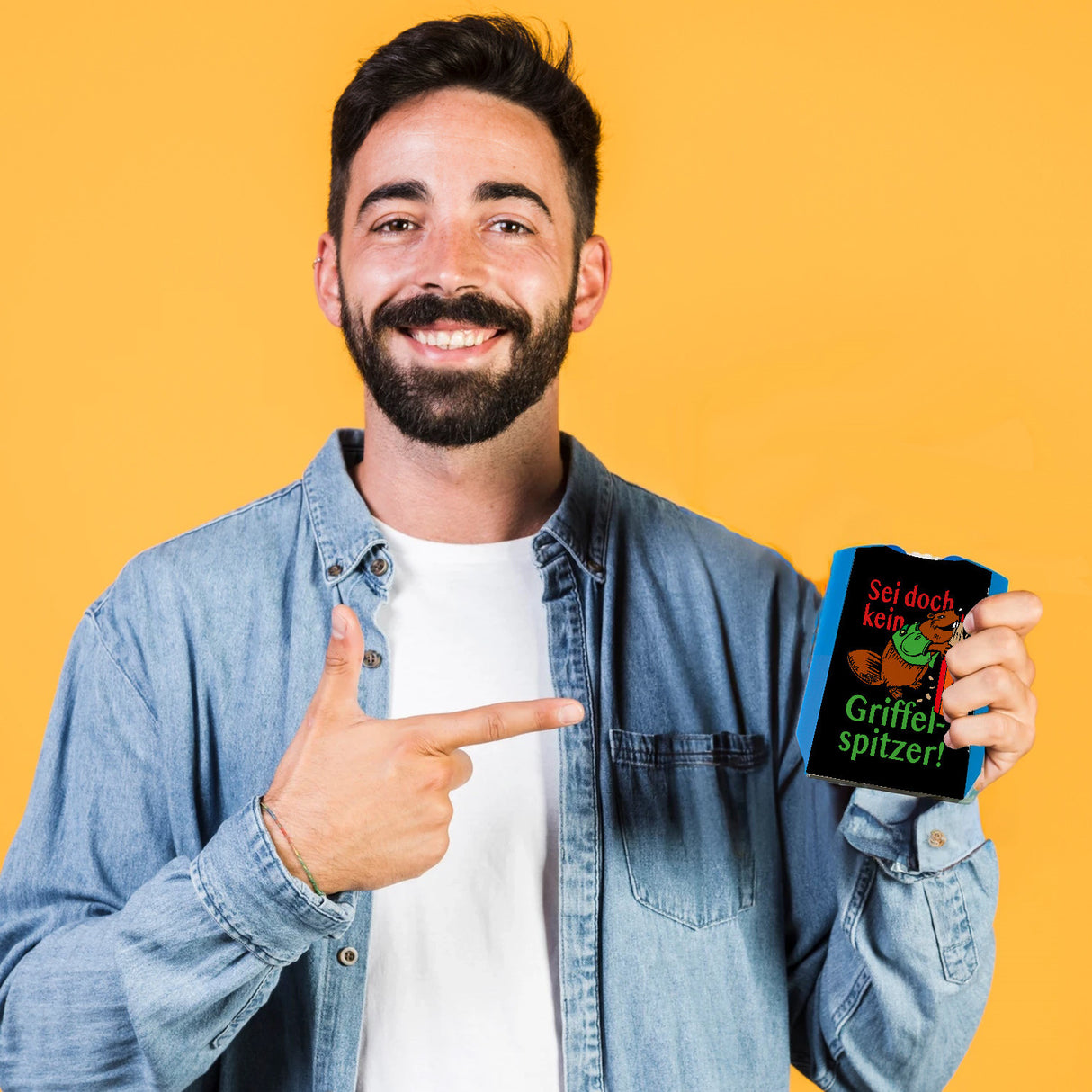 Biber Parkscheibe mit Spruch: Sei kein Griffelspitzer