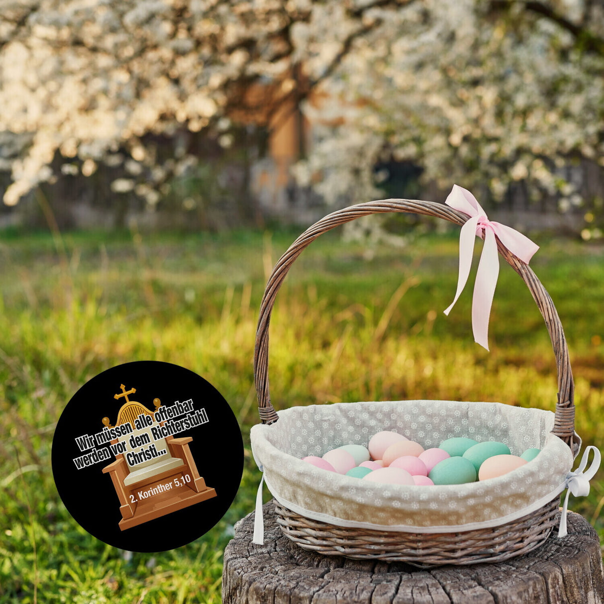 2 Korinther 5,10 Magnet rund