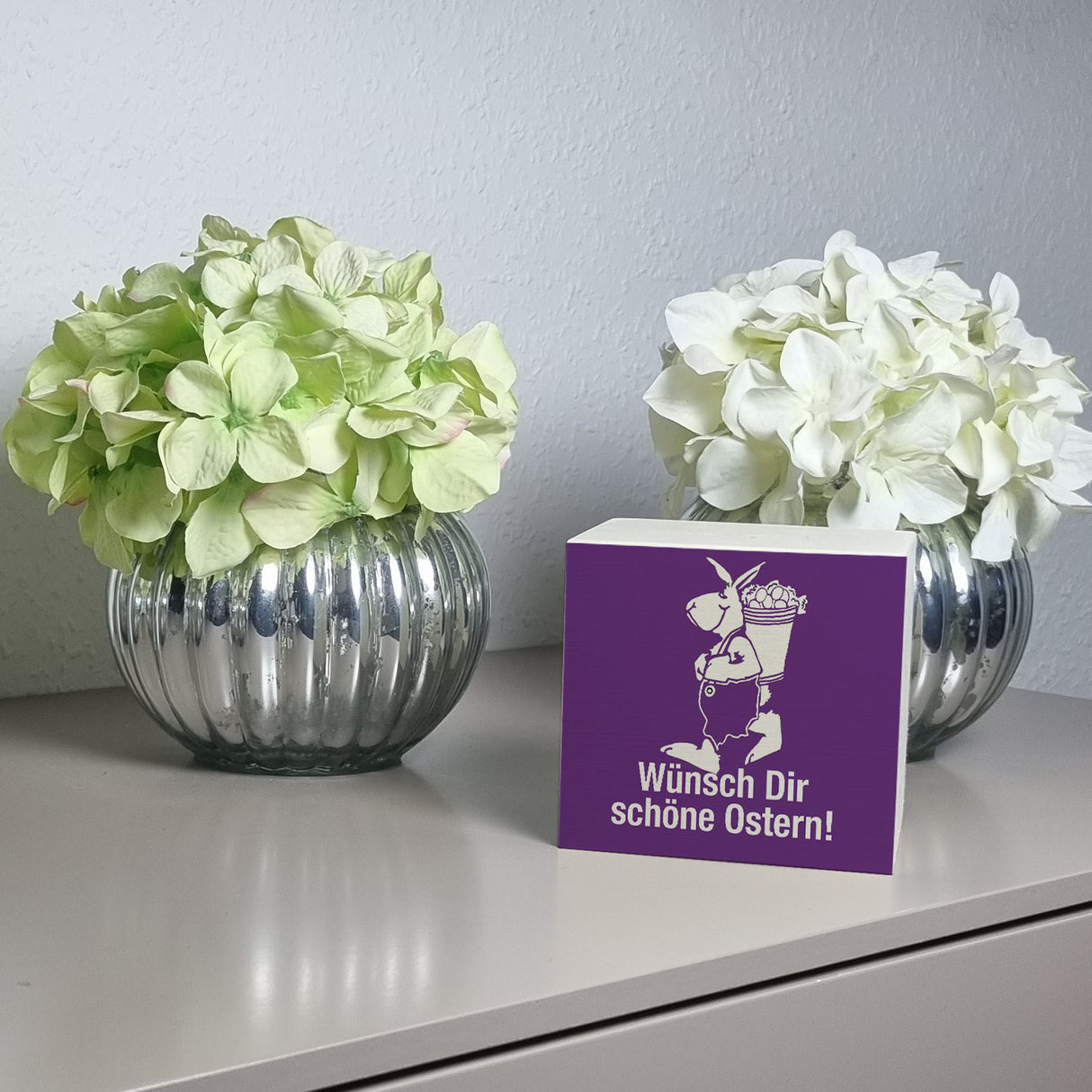 Osterhase Spardose mit Spruch: Wünsch dir schöne Ostern!