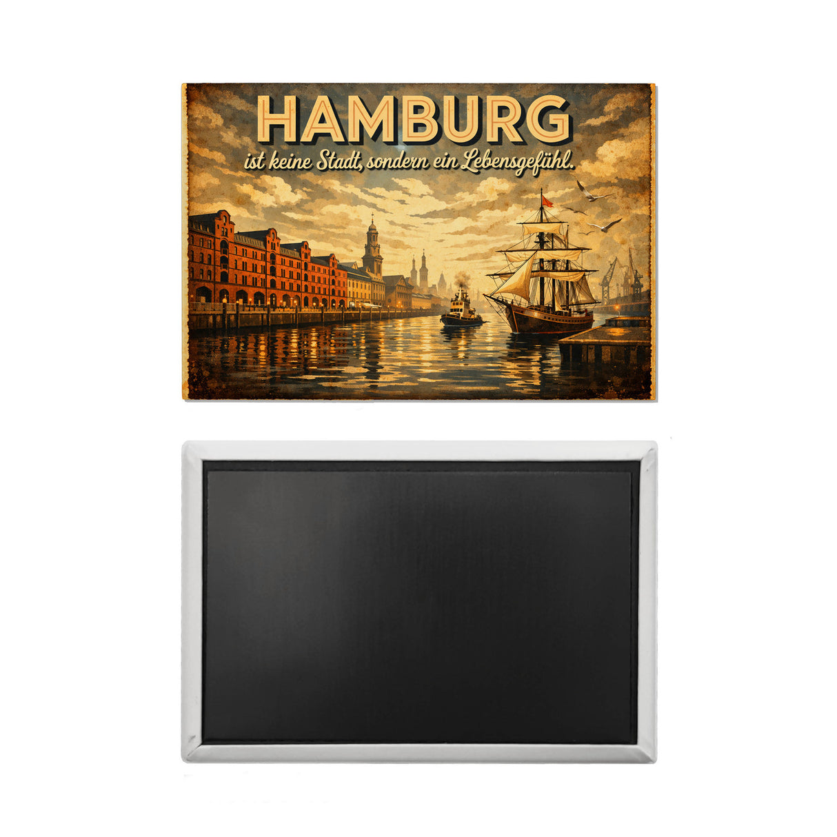 Hamburg keine Stadt sondern Lebensgefühl Souvenir Magnet