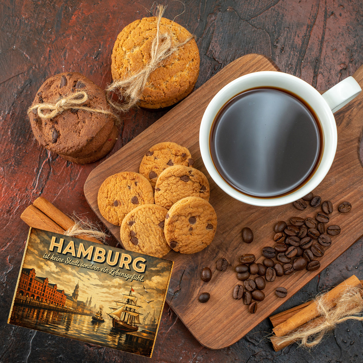 Hamburg keine Stadt sondern Lebensgefühl Souvenir Magnet