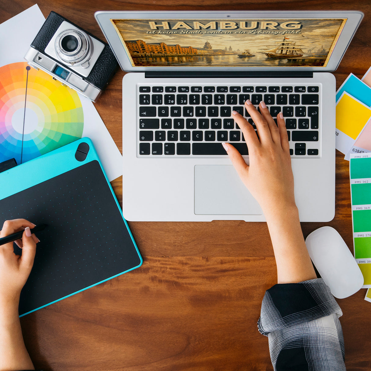 Hamburg keine Stadt sondern Lebensgefühl Souvenir Magnet