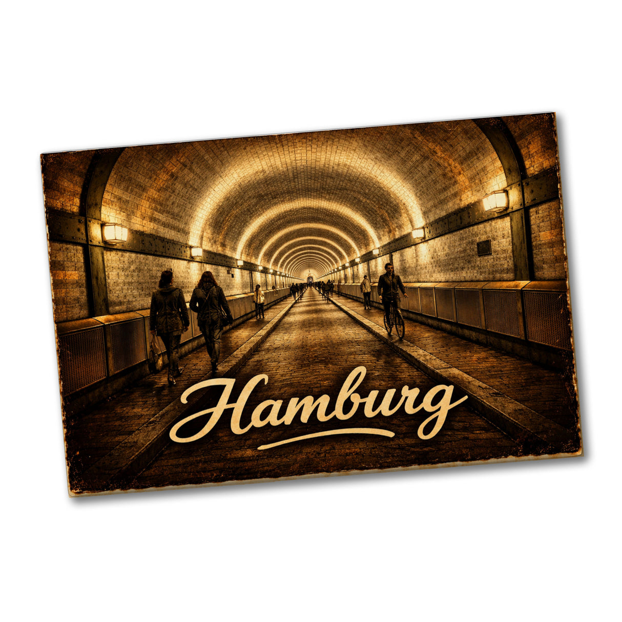 Alter Elbtunnel Hamburg Souvenir Souvenir Magnet