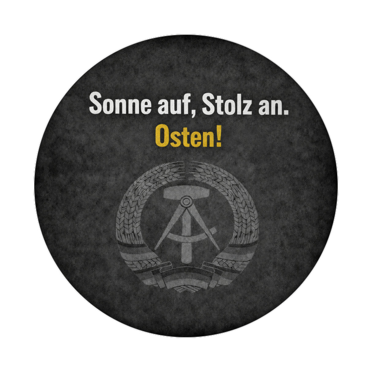 DDR-Stolz Magnet - Sonne auf, Stolz an