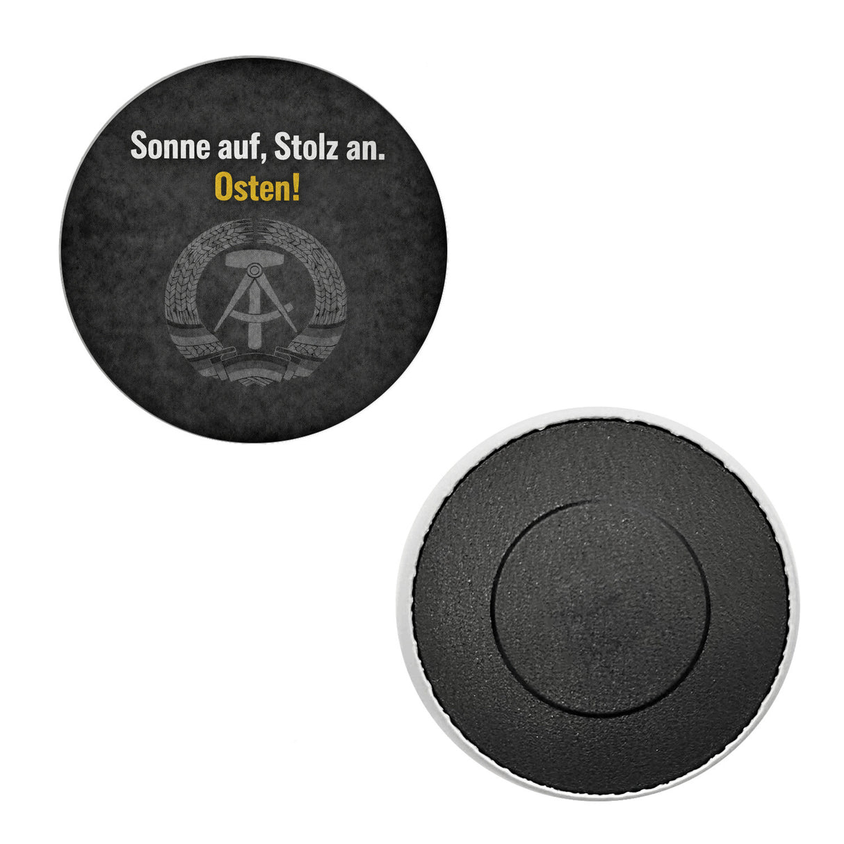DDR-Stolz Magnet - Sonne auf, Stolz an