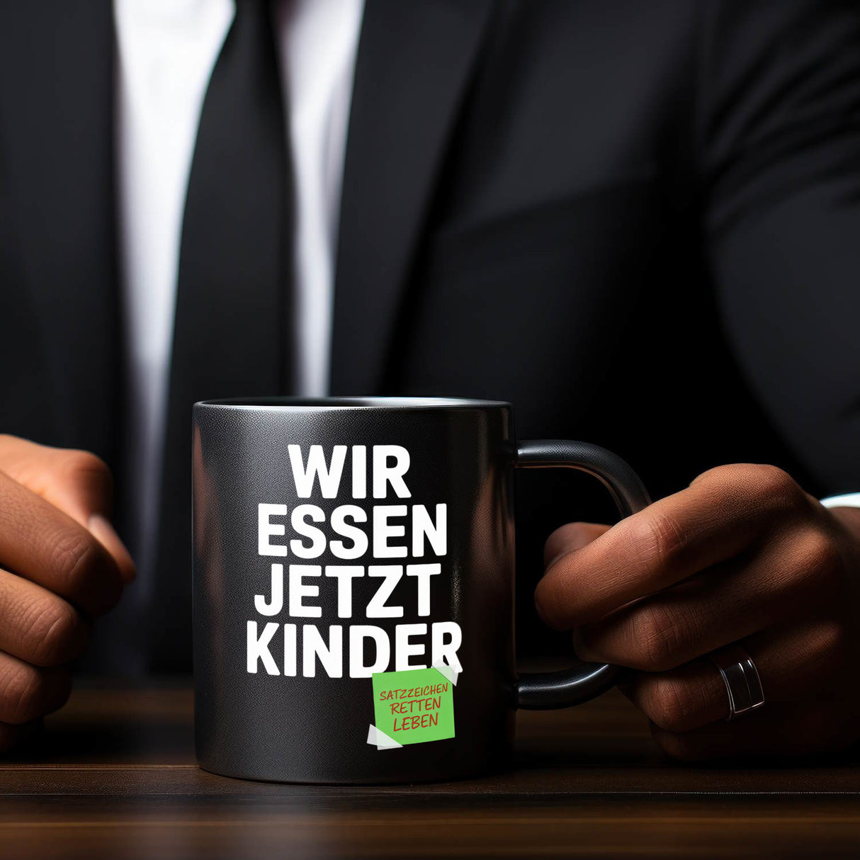 Satzzeichen retten Leben Tasse für Lehrer