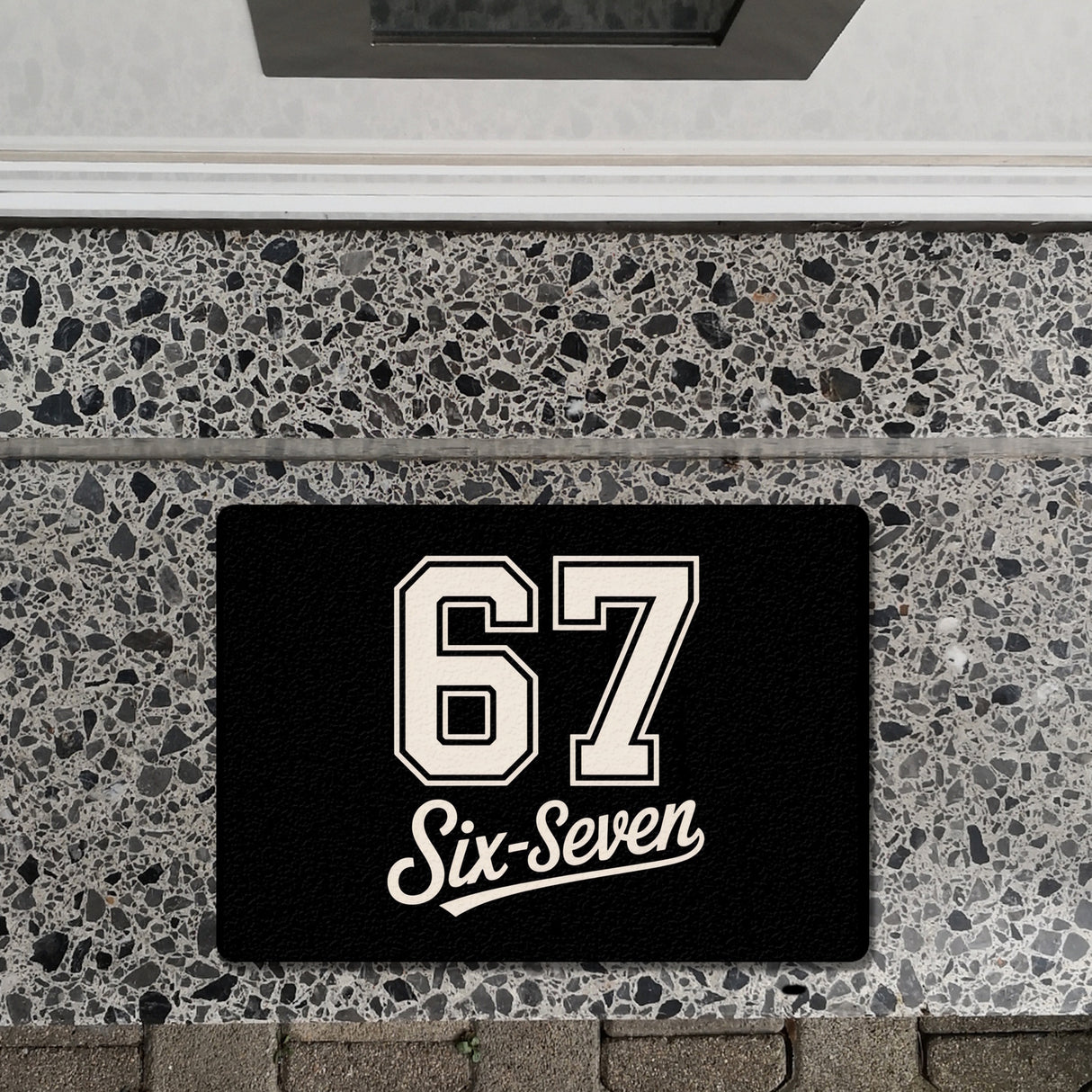 67 six-seven Meme Fußmatte in 35x50 cm ohne Rand für Social Media und Internetfans