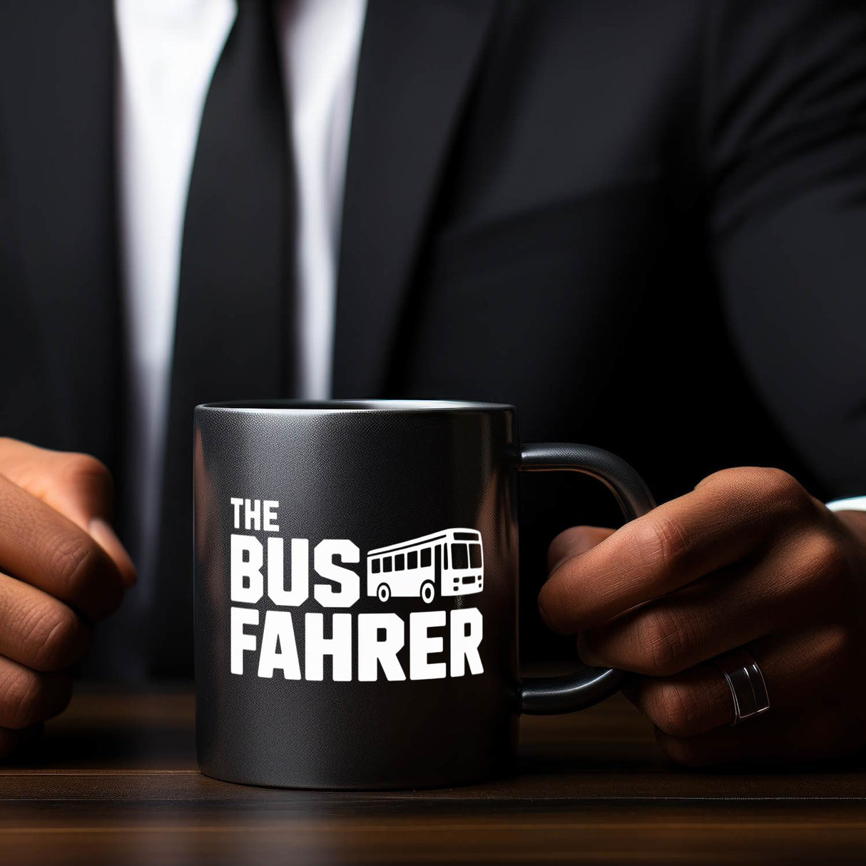 The Busfahrer Logo Tasse für Omnibusfahrer