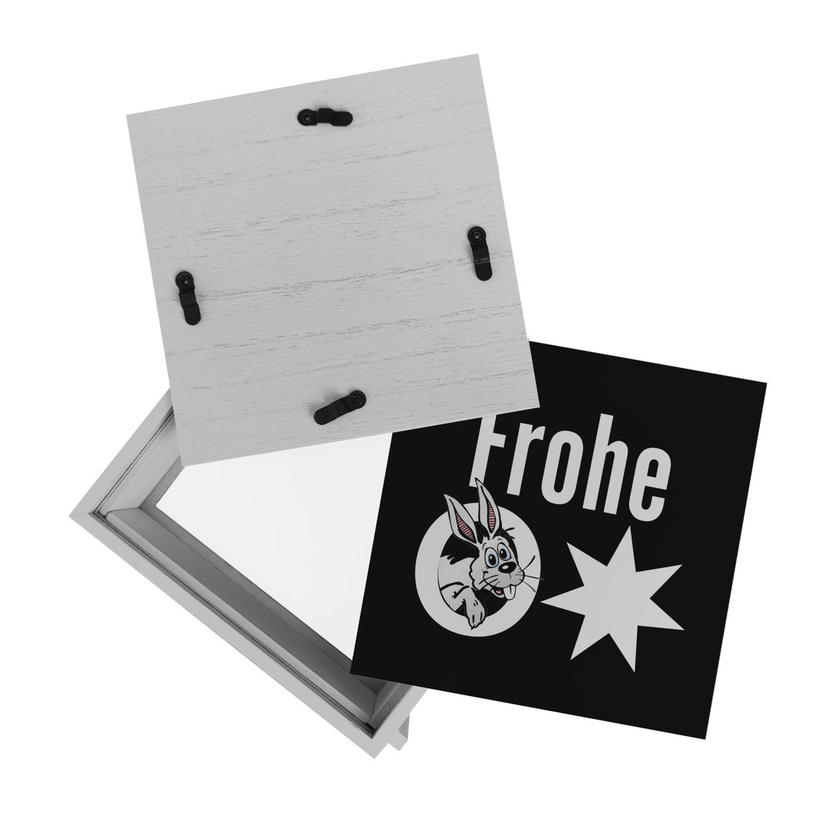 Osterhase Spardose mit Spruch: Frohe Ostern