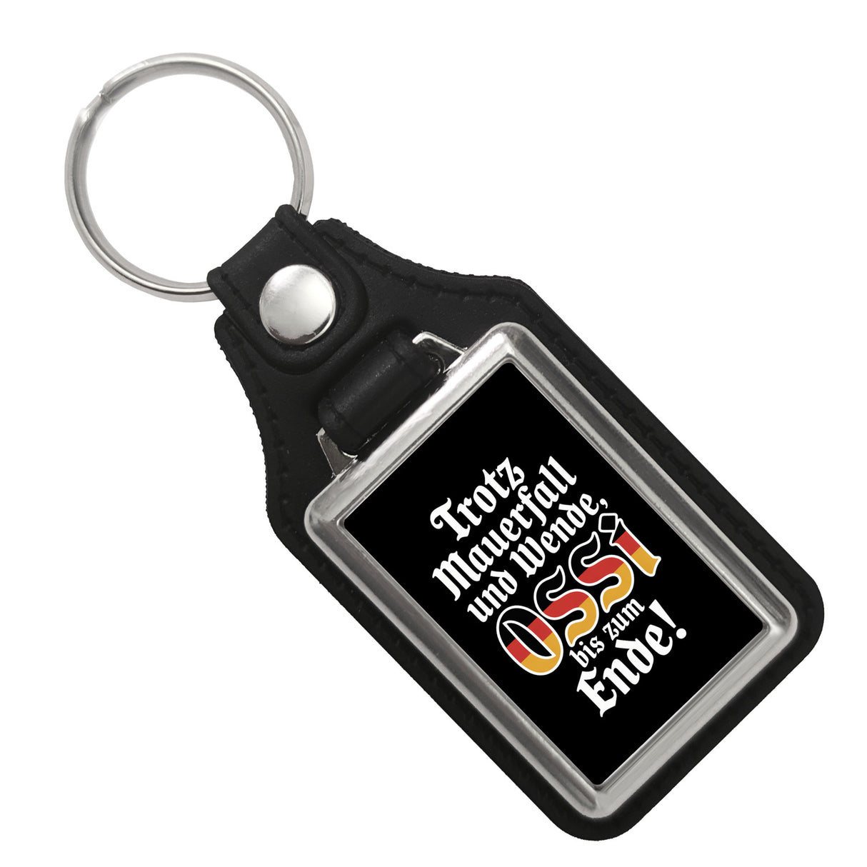 Ossi bis zum Ende Schlüsselanhänger mit Ossi-Spruch