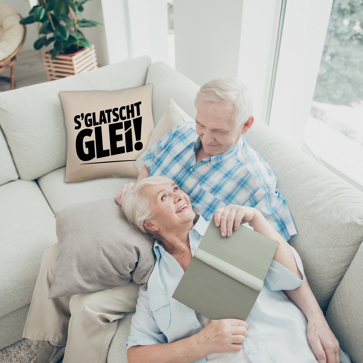 S Glatscht glei! Kissen für Ossis