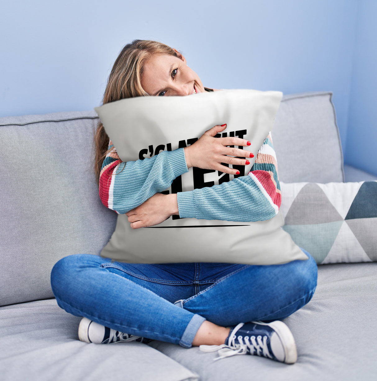 S Glatscht glei! Kissen für Ossis