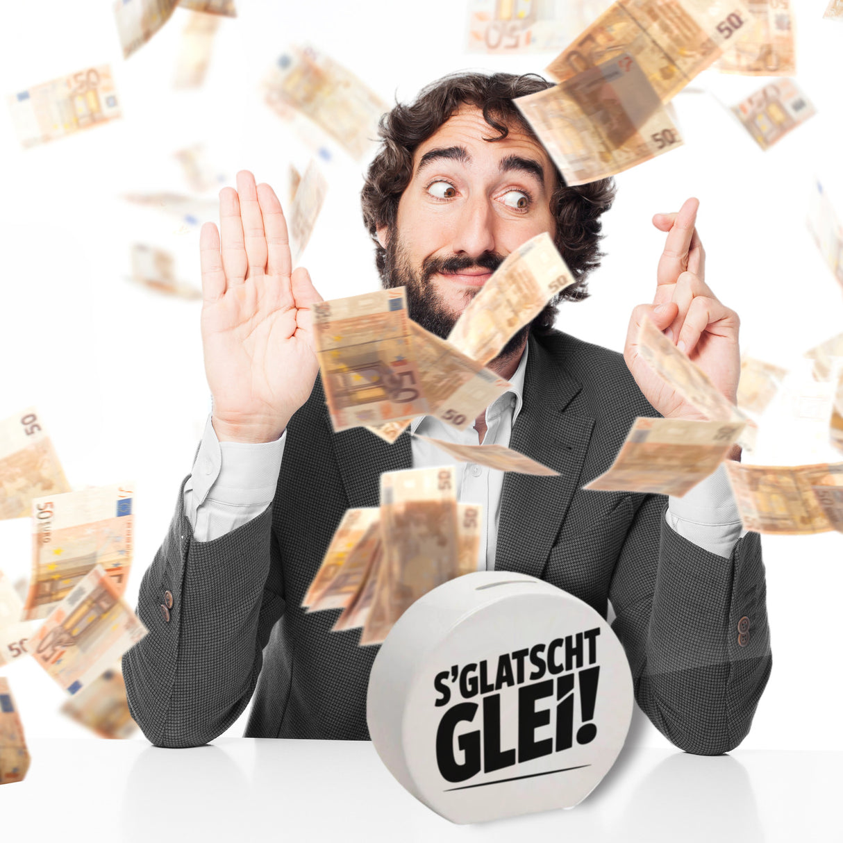 S Glatscht glei! Spardose für Ossis