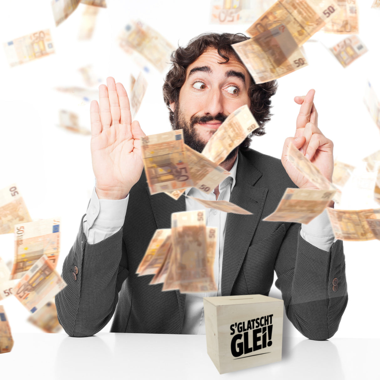 S Glatscht glei! Spardose für Ossis