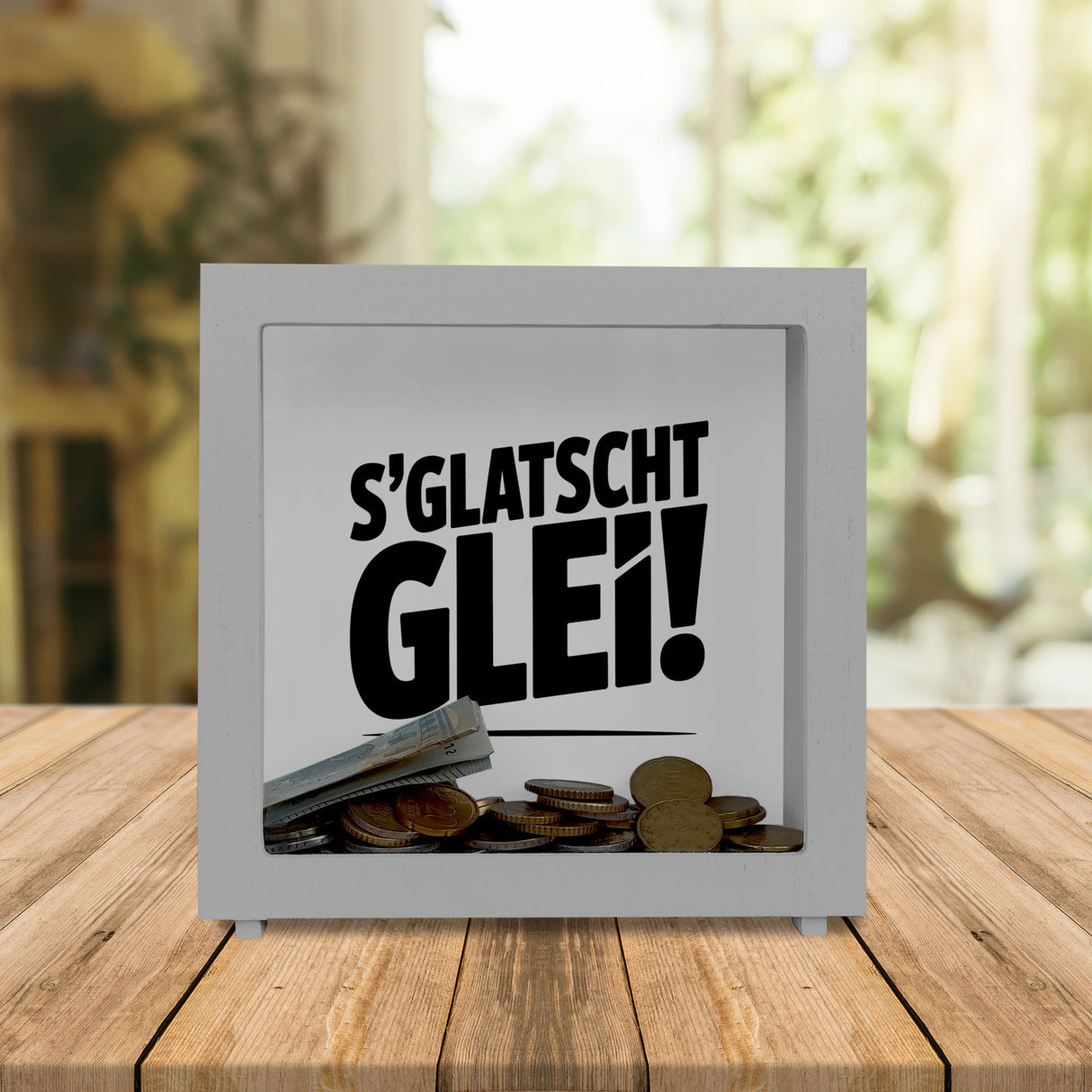 S Glatscht glei! Spardose für Ossis