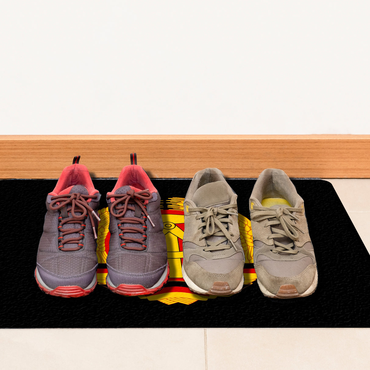 DDR Staatswappen Fußmatte in 35x50 cm ohne Rand für Ostalgie Fans