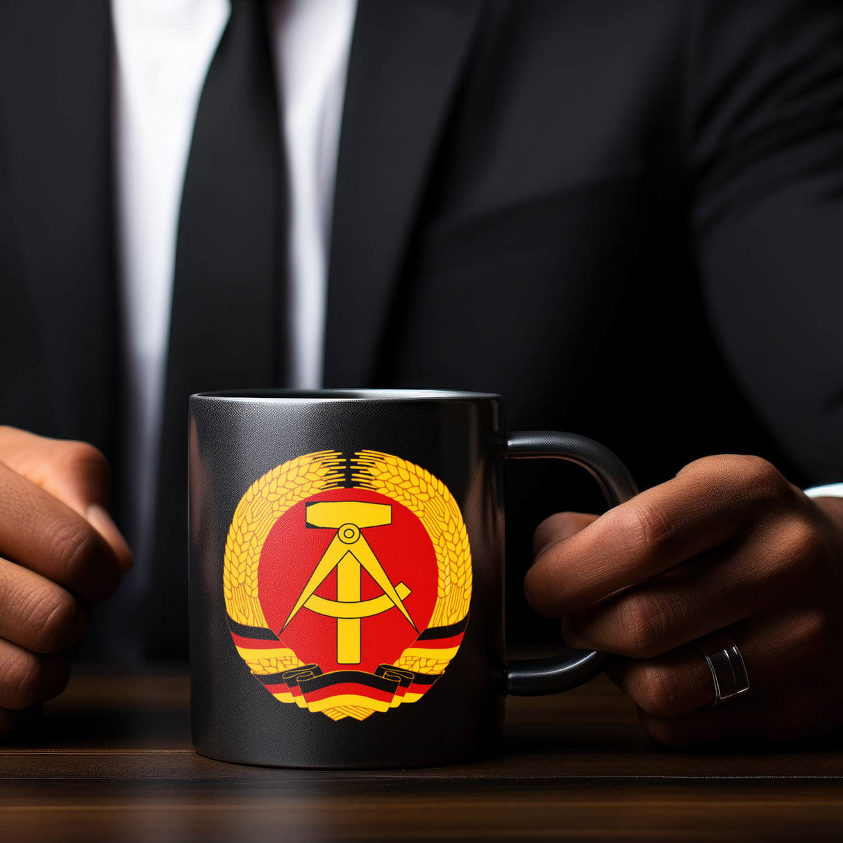 DDR Staatswappen Tasse für Ostalgie Fans