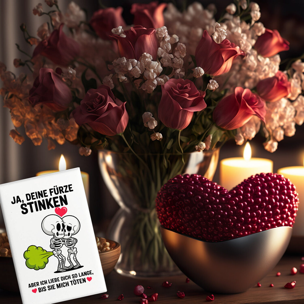 Skelett Pärchen - Ja, deine Fürze stinken Souvenir Souvenir Magnet