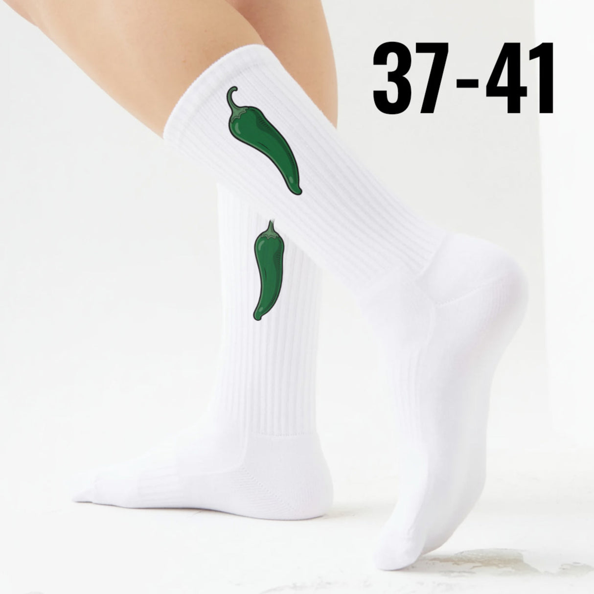 epicsocks Chili Lover Dunkelgrüne Chili Socken in 37-41 im Paar
