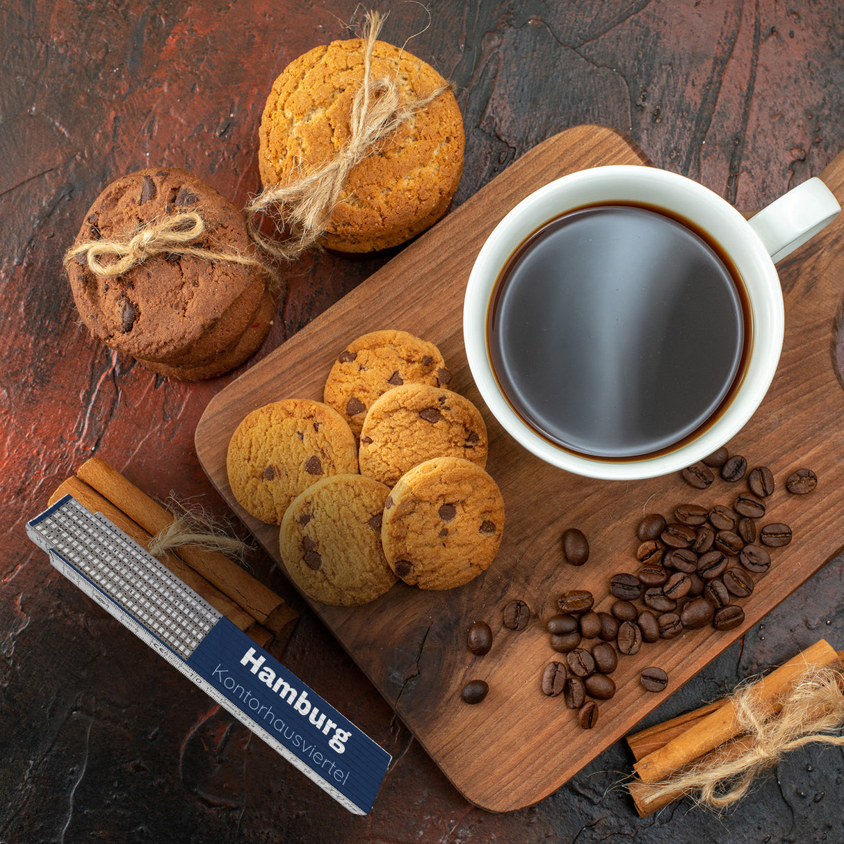 streetline Hamburg Kontorhausviertel Meterstab aus Holz