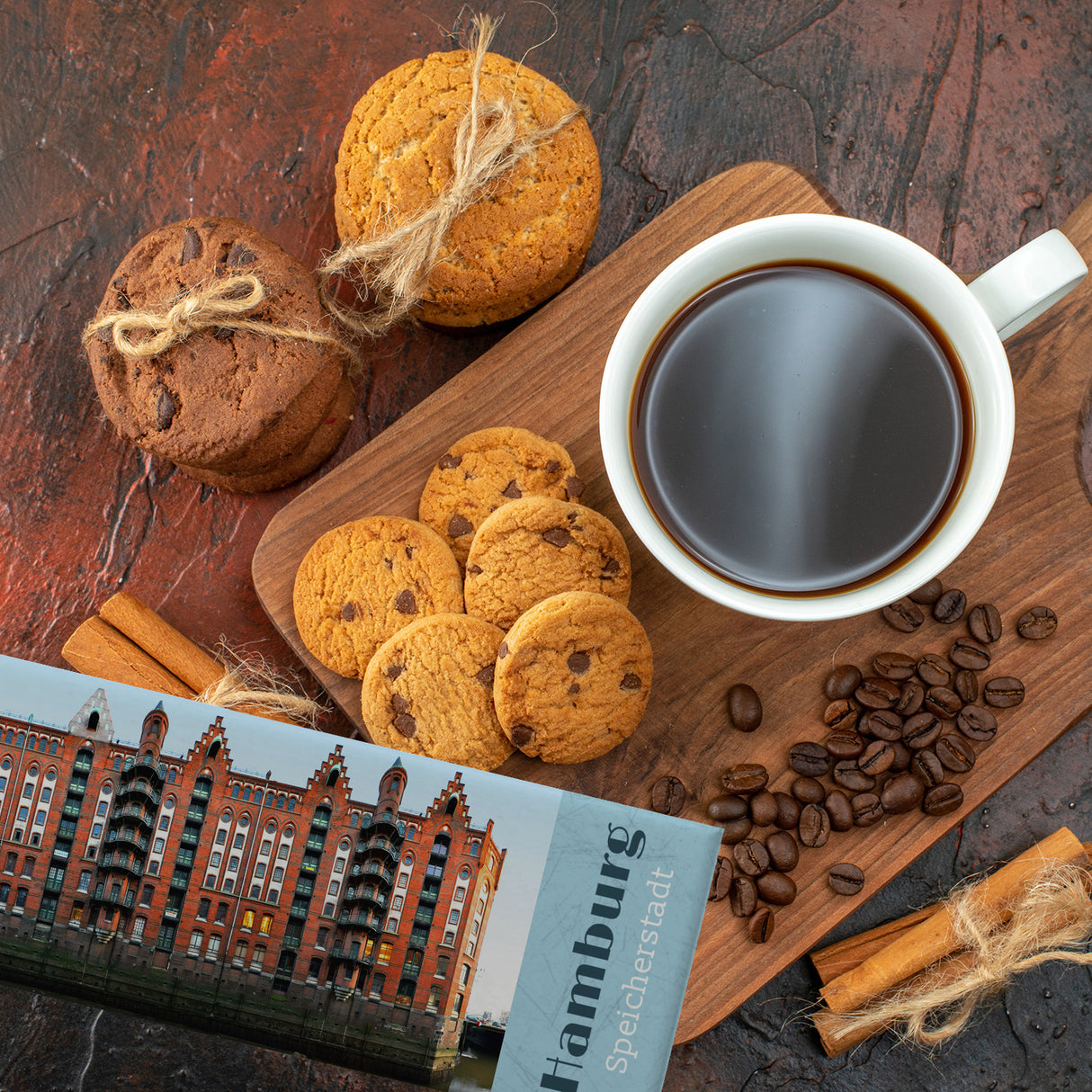 streetline Hamburg Speicherstadt Panorama Souvenir Magnet