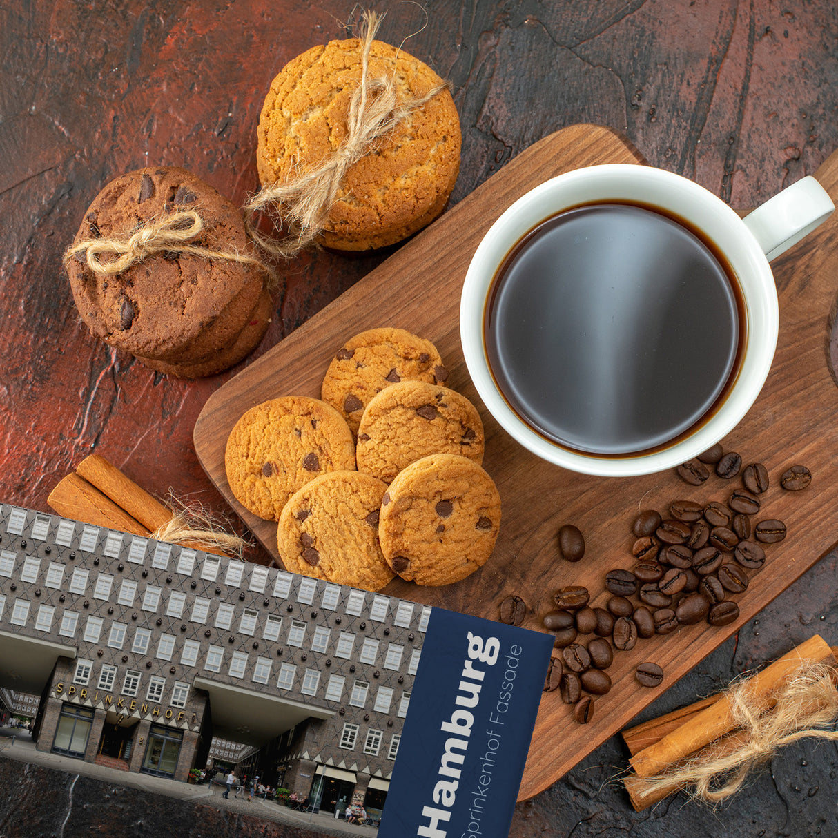 streetline Hamburg Sprinkenhof Fassade Panorama Souvenir Magnet