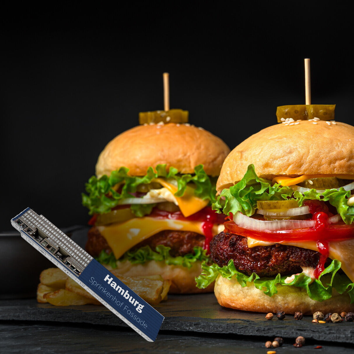 streetline Hamburg Sprinkenhof Fassade Meterstab aus Holz