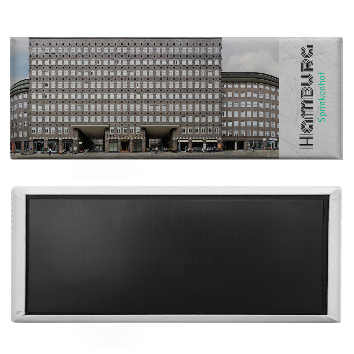 streetline Hamburg Sprinkenhof Panorama Souvenir Magnet