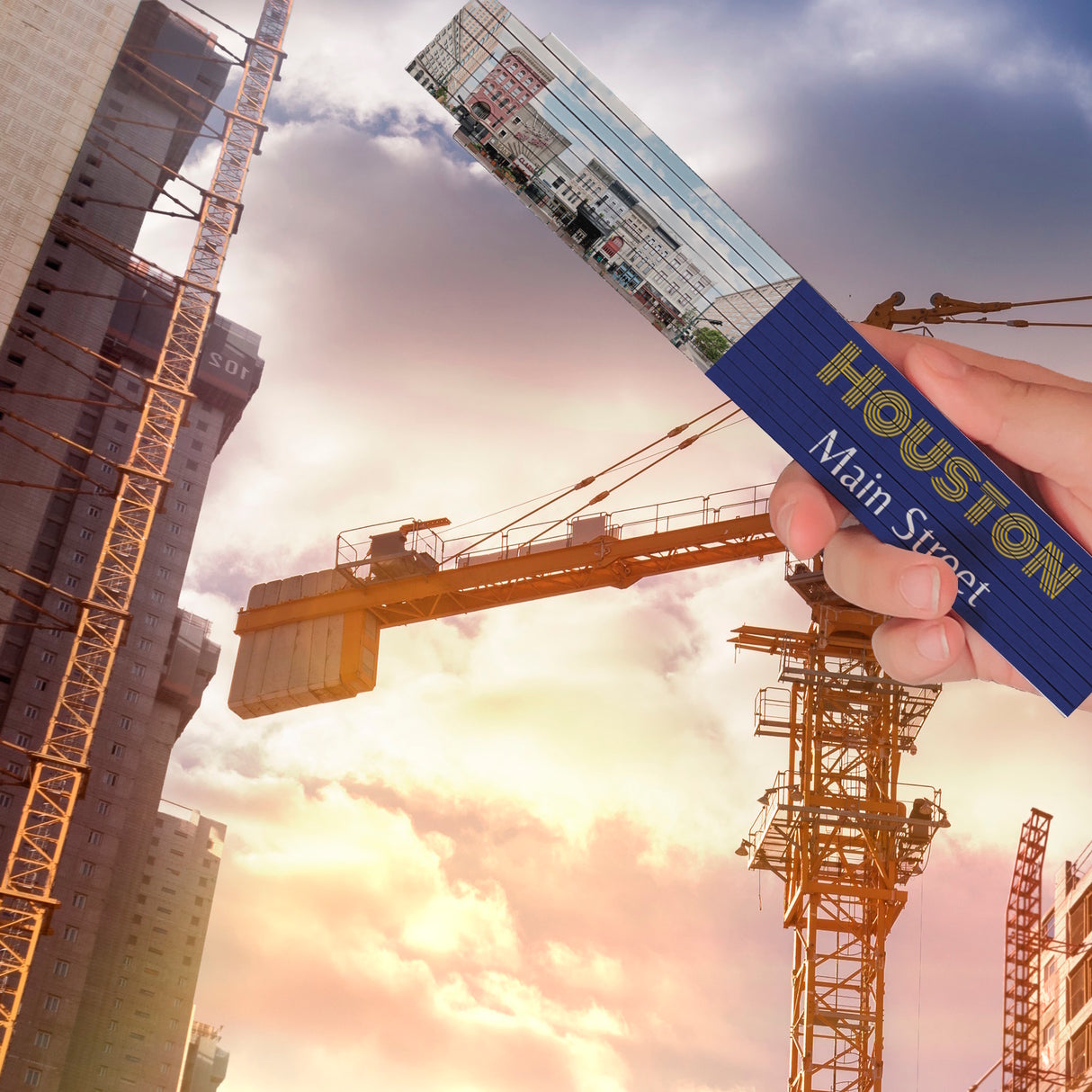 streetline Houston Main Street Meterstab aus Holz