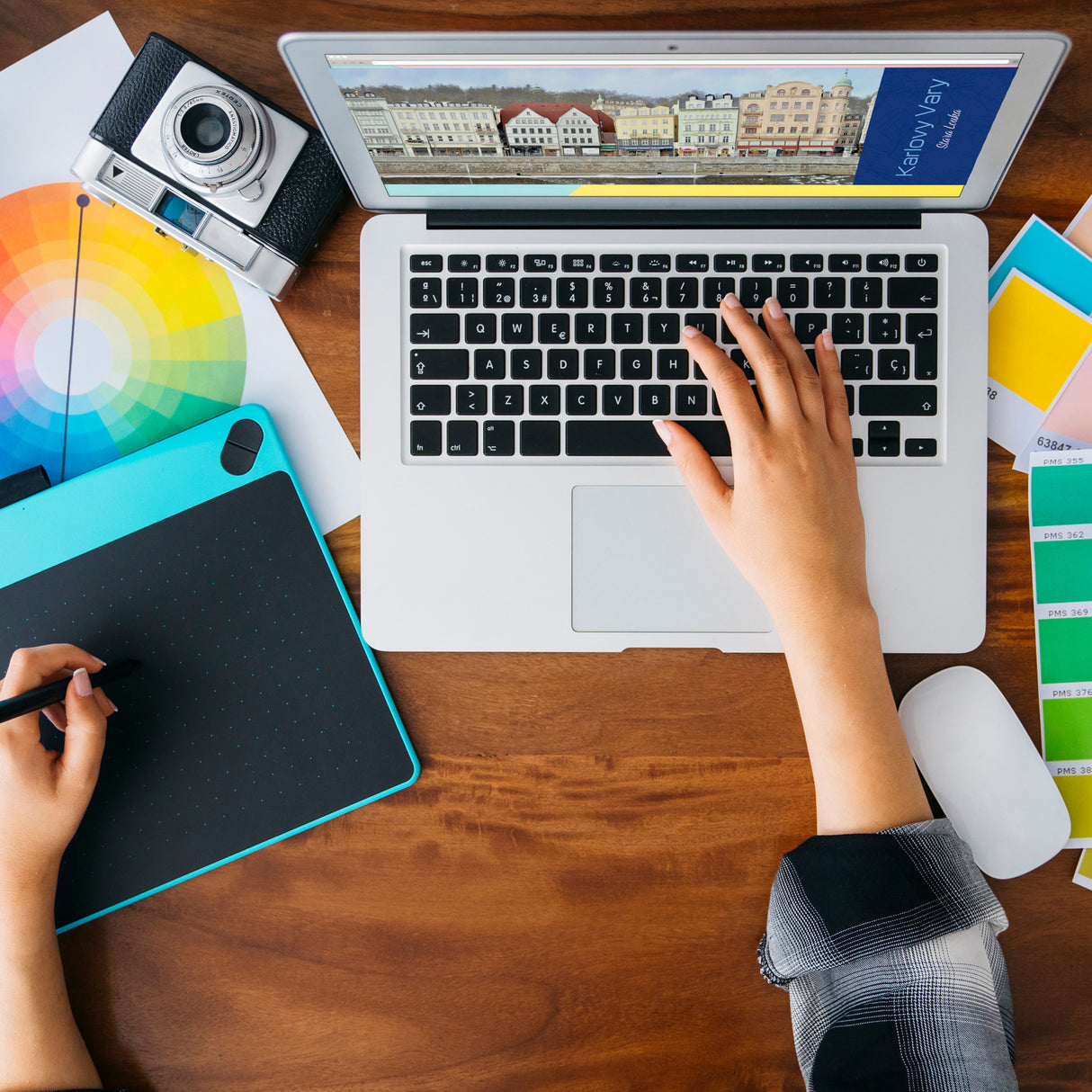 streetline Karlovy Vary Stara Louka Panorama Souvenir Magnet