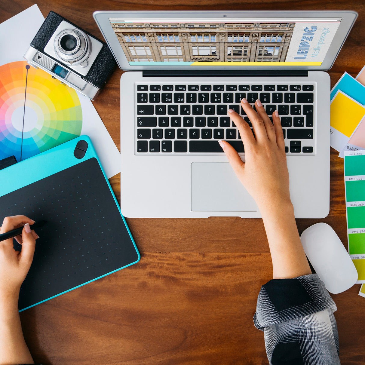 streetline Leipzig Mädlerpassage Panorama Souvenir Magnet