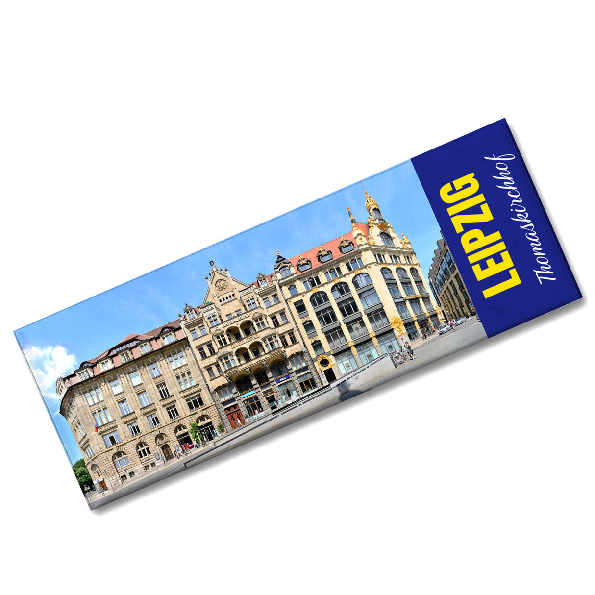 streetline LEIPZIG Thomaskirchhof Panorama Souvenir Magnet