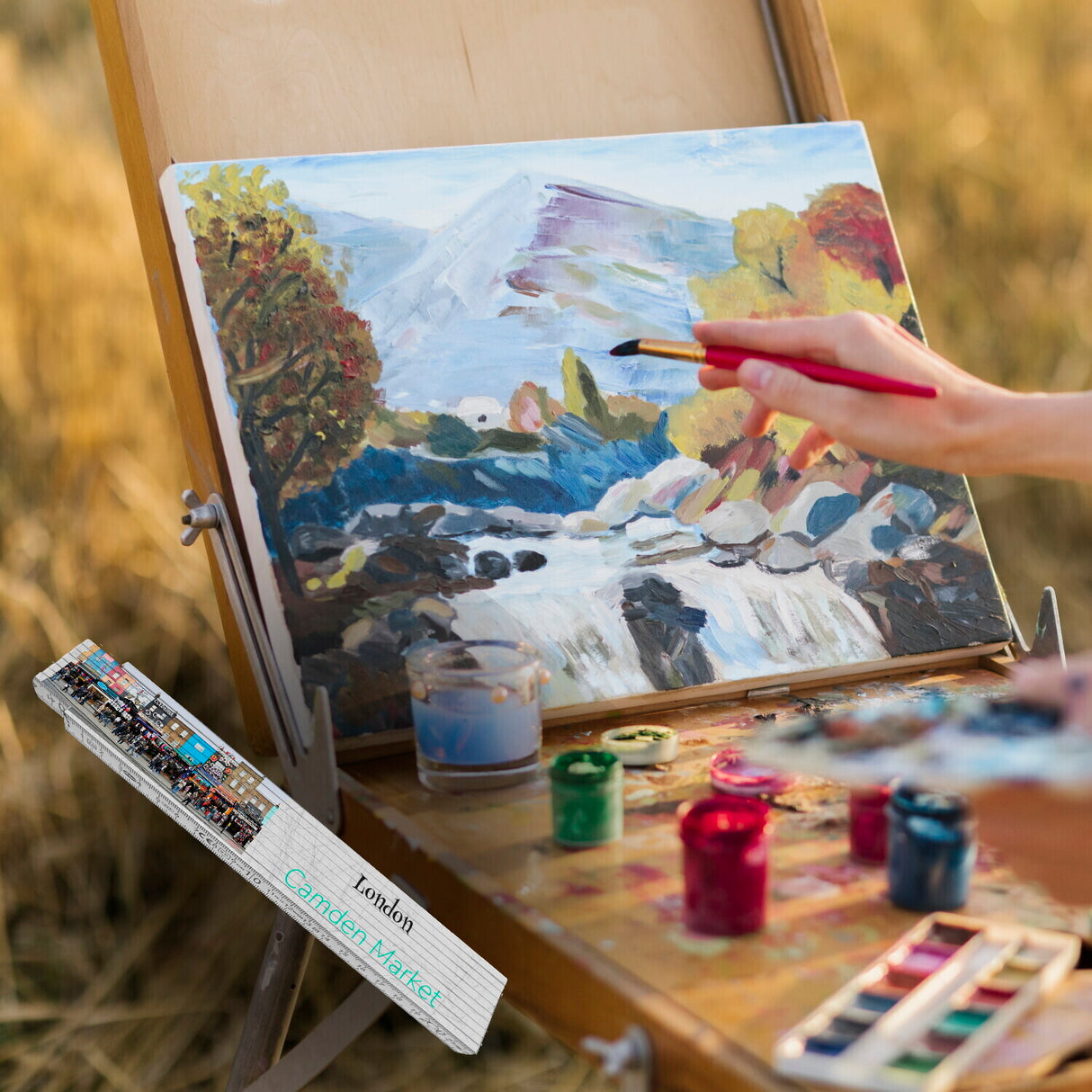 streetline London Camden Market Meterstab aus Holz