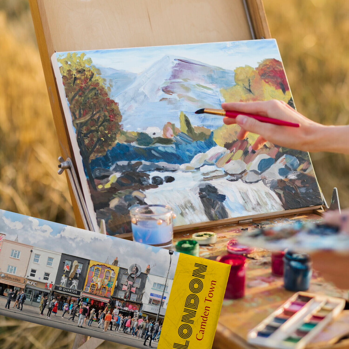 streetline London Camden Town Panorama Souvenir Magnet