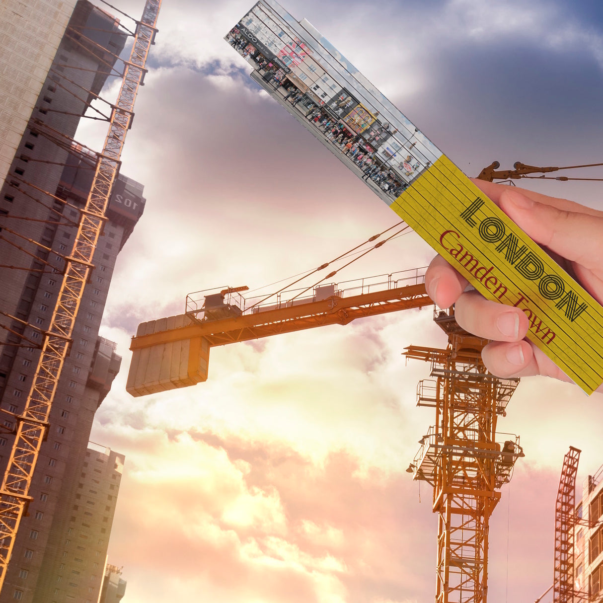 streetline London Camden Town Meterstab aus Holz