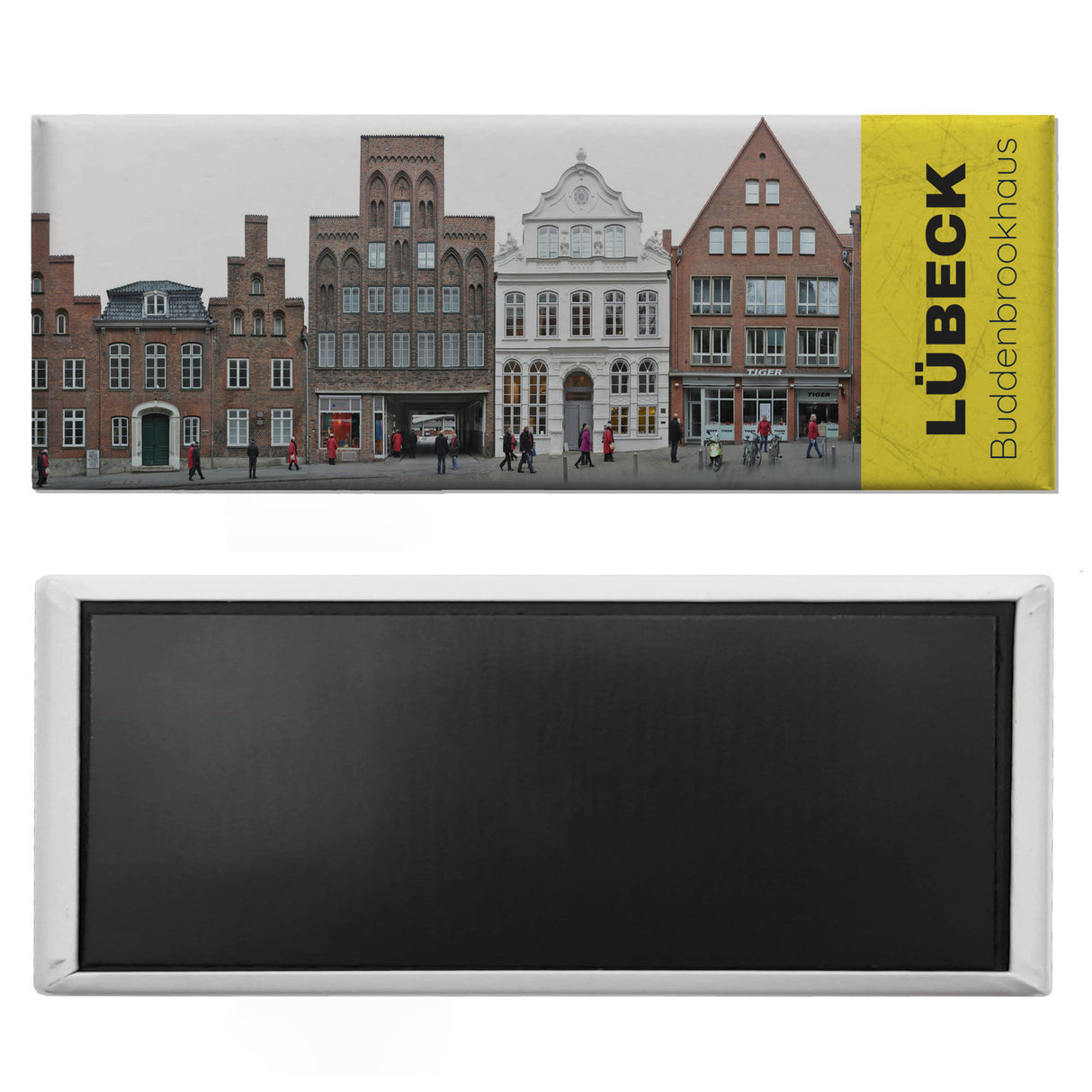 streetline LÜBECK Buddenbrookhaus Panorama Souvenir Magnet