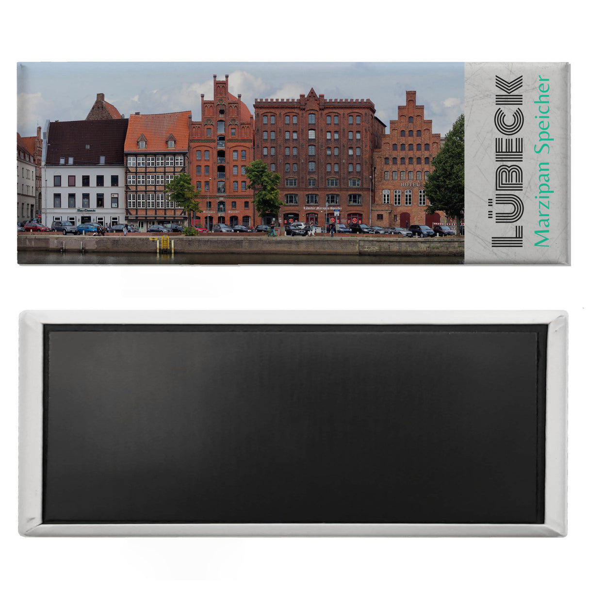streetline Lübeck Marzipan Speicher Panorama Souvenir Magnet