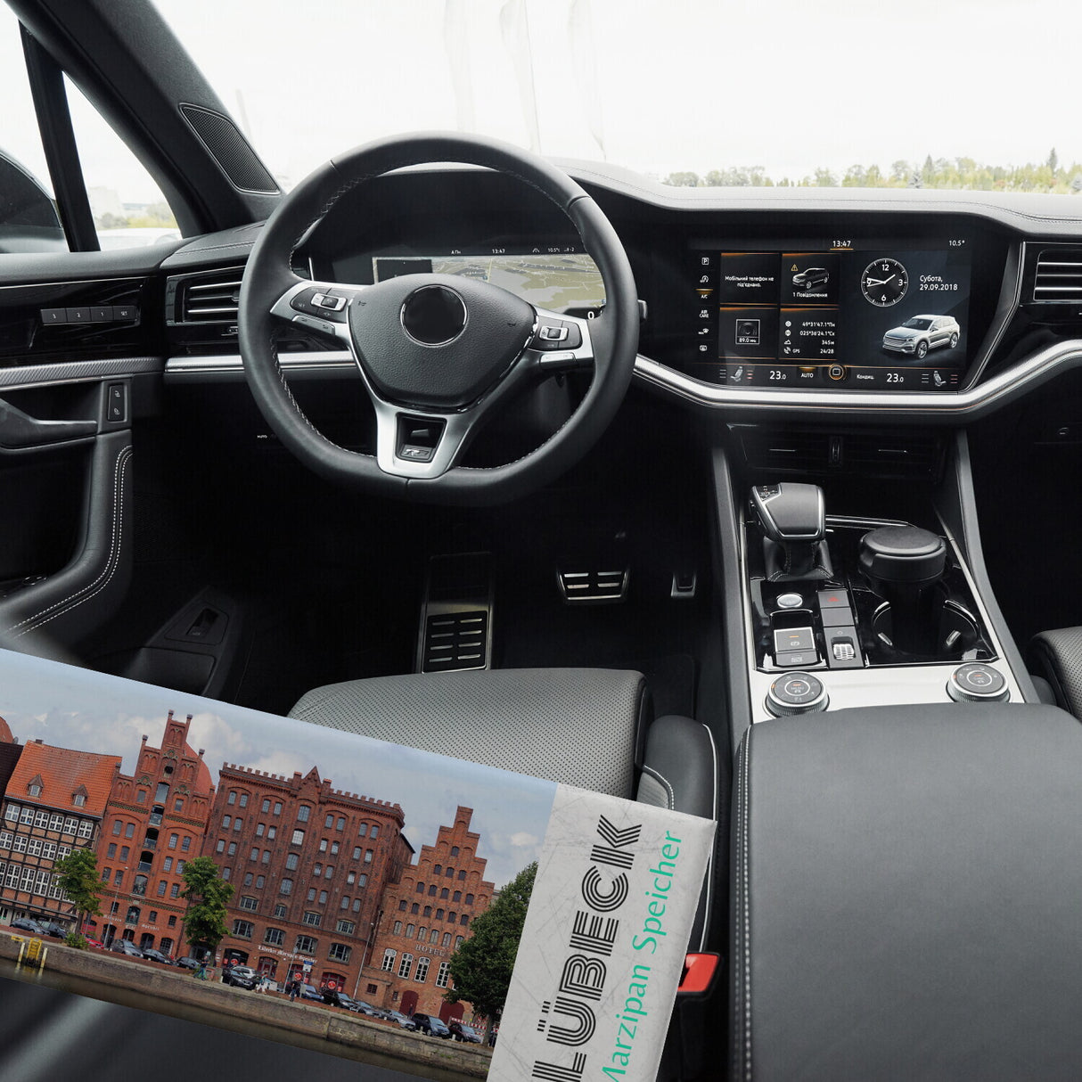 streetline Lübeck Marzipan Speicher Panorama Souvenir Magnet