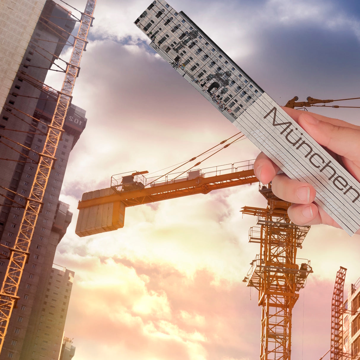 streetline München Maximilianische Residenz Meterstab aus Holz