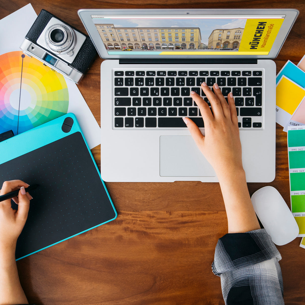 streetline München Maximilianstraße Panorama Souvenir Magnet