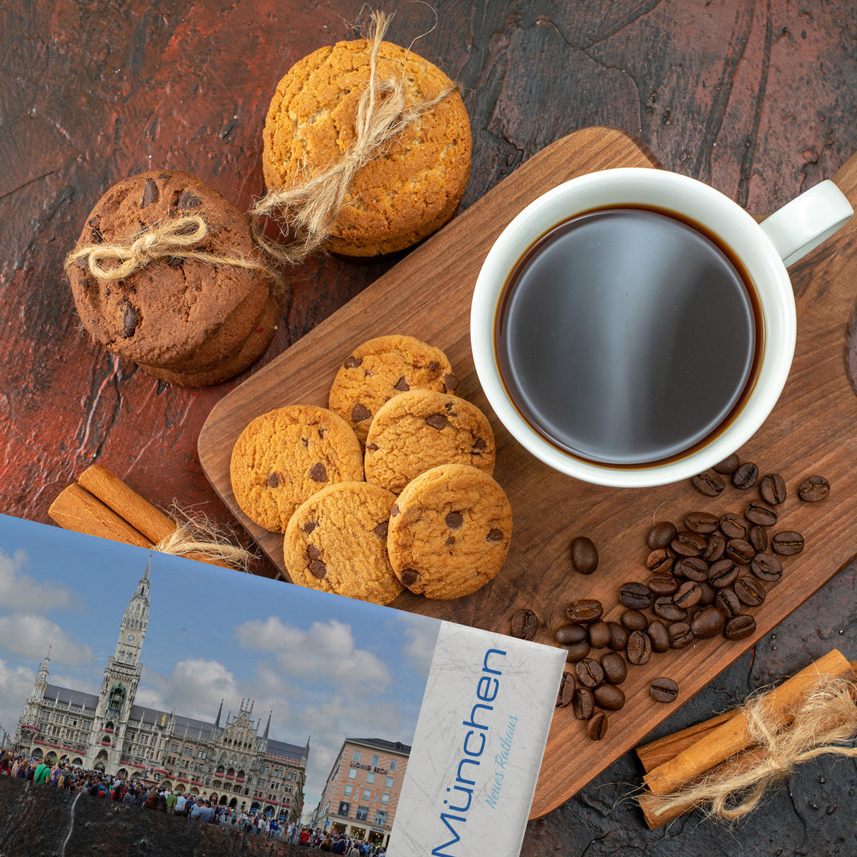 streetline München Neues Rathaus Panorama Souvenir Magnet