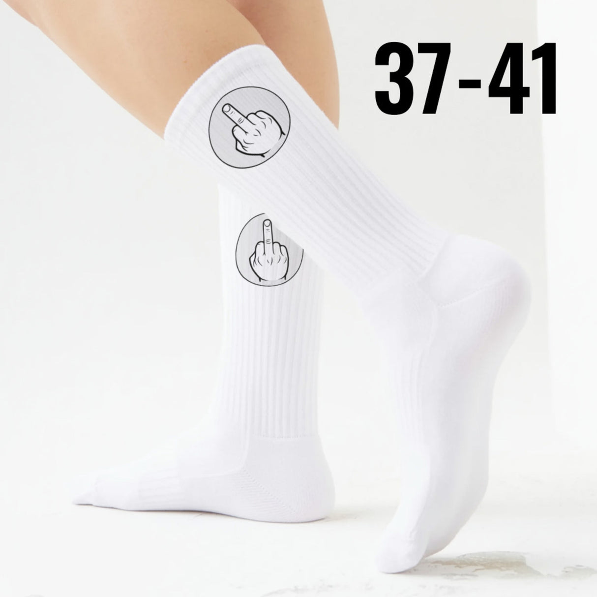 epicsocks Handzeichen Mittelfinger Socken in 37-41 im Paar