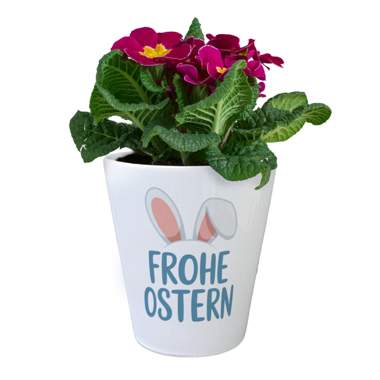 Frohe Ostern Blumentopf mit niedlichen Hasenohren