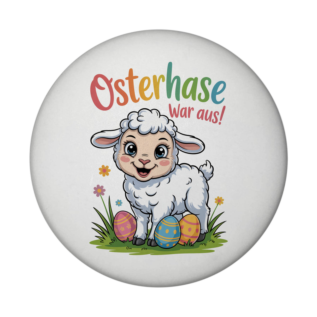 Osterlamm Magnet - Osterhase war aus